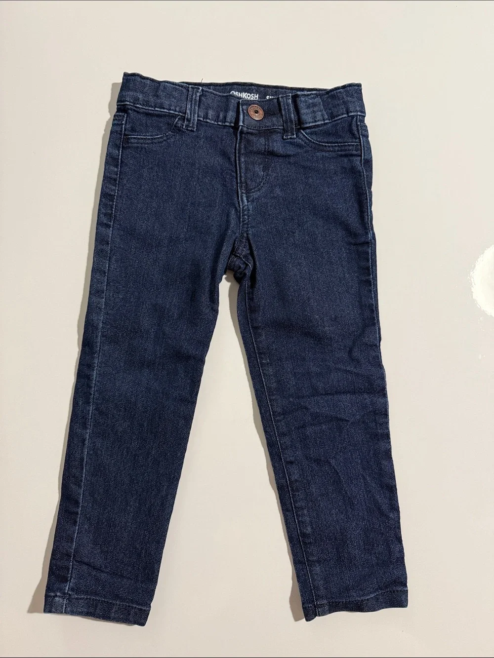 OshKosh B'gosh Girl Navy Blue Stretch Denim Jeans for Kids Sz 3T